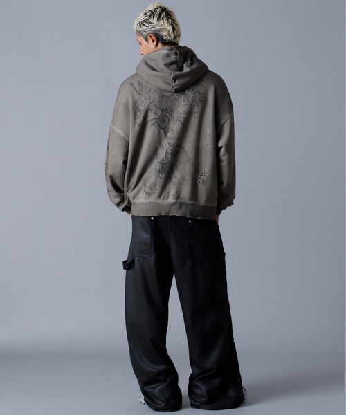 DANKE SCHON（ダンケシェーン）の「DankeSchon/ダンケシェーン/BURN HOODIE（パーカー・メンズ・ベージュ・M/L）」の10枚目の写真