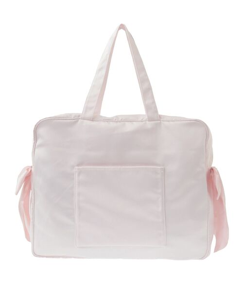 Maison de FLEUR（メゾンドフルール）の「サテンキャリーオンバッグ（ボストンバッグ・レディース・ピンク/ライトブルー/ライトピンク/ブラック・FREE）」の12枚目の写真