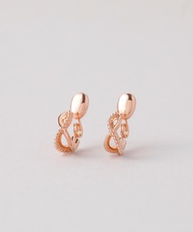 CALIN　STANDARD（カリンスタンダード）の「◆金属アレルギー対応◆◆made in japan◆【純金厚メッキ】　クロスライン　極小ミニマル　ループフィットイヤリング（イヤリング）」