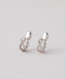◆金属アレルギー対応◆◆made in japan◆【純金厚メッキ】 クロスライン 極小ミニマル ループフィットイヤリング