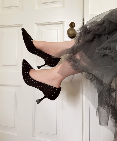 ROYAL PARTY（ロイヤルパーティー）の「キラキラパンプス（パンプス・レディース・ブラック/ベージュ・SMALL/MEDIUM/LARGE）」の10枚目の写真