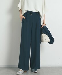 un dix cors（アンディコール）の「《来春のおでかけに》ハイストレッチカルゼワッシャータックパンツ（スラックス）」