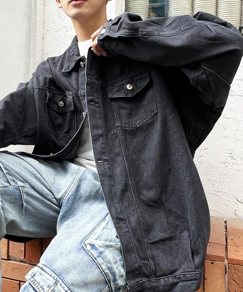 セール】秋服 オーバーサイズ デニムジャケット Gジャン -ARCADE