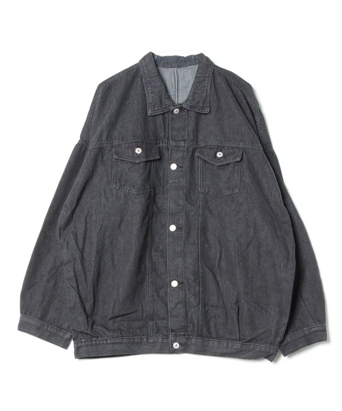 ARCADE（アーケード）の「春服 オーバーサイズ デニムジャケット Gジャン -ARCADE Limited Line-（デニムジャケット・メンズ・ブラック/ブルー・FREE）」の13枚目の写真