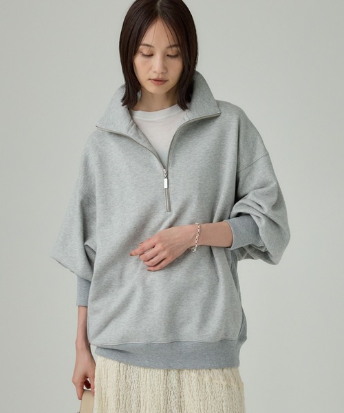 バビロン BABYLONE oll 別注　ZIPスウェット　アイボリー oll×BABYLONEコラボアイテム】私たちならこう着ます！総勢11名の