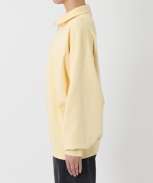 【着用回数(少)】 yori 速乾裏毛プルオーバー グレー ハーフZIP裏毛プルオーバー（スウェット）｜BABYLONE（バビロン