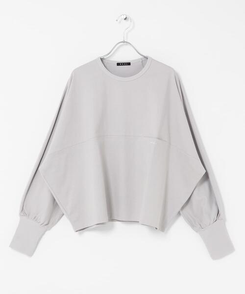 EKAL（エカル）の「スプリットドルマンカットソー（Tシャツ/カットソー・レディース・ライトグレー/ブラック/レッド系その他・ONE）」の14枚目の写真