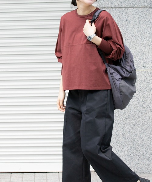 【新品】ドルマンカットソー　ブラック URBAN RESEARCH DOORS｜スプリットドルマンカットソー | Rakuten