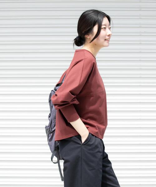 EKAL（エカル）の「スプリットドルマンカットソー（Tシャツ/カットソー・レディース・ライトグレー/ブラック/レッド系その他・ONE）」の10枚目の写真