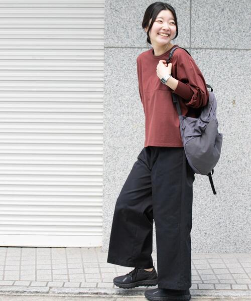 EKAL（エカル）の「スプリットドルマンカットソー（Tシャツ/カットソー・レディース・ライトグレー/ブラック/レッド系その他・ONE）」の8枚目の写真