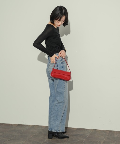 NEUNA(ヌナ)の「リネンライクシアートップス(Tシャツ/カットソー・レディース・グレー/アイボリー・FREE)」の10枚目の写真
