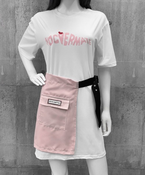 【新品未使用】　Tシャツ　ミニスカート　ワンピース　3点　まとめ売り セール】ロゴTシャツワンピース 巻きミニスカート（ワンピース