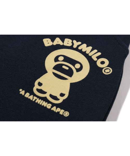 A BATHING APE(アベイシングエイプ)の「BABY MILO SWEAT PANTS(スウェットパンツ・キッズ・グレー/ネイビー・120/90/100/140/130/110)」の6枚目の写真