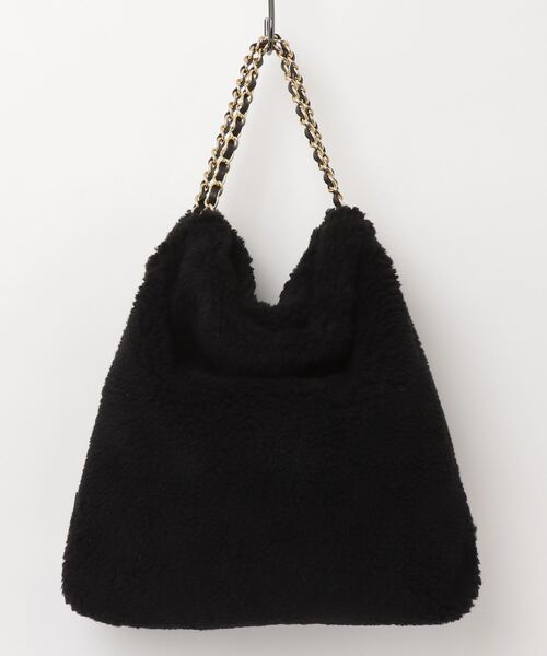 VIOLAd'ORO（ヴィオラドーロ）の「VIOLAd’ORO (ヴィオラドーロ) チェーンファーBAG/ELMO/V-8651（トートバッグ・レディース・ブラウン/ブラック・F）」の3枚目の写真