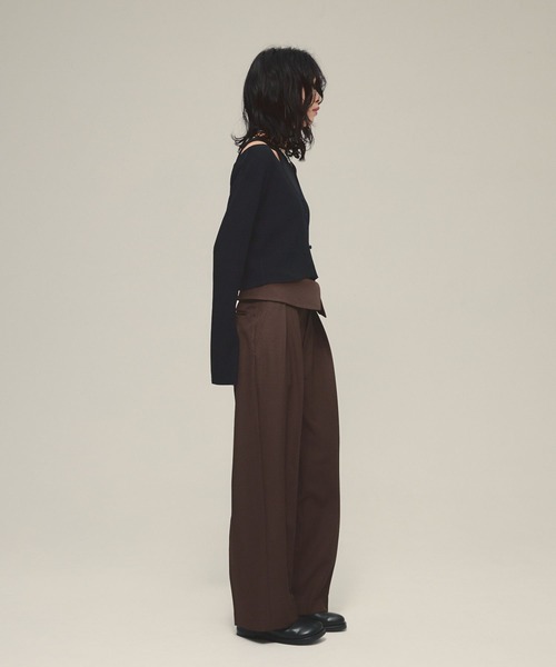 eL（エル）の「【eL】14G Compact V Cardigan/588089（カーディガン/ボレロ・レディース・ブラック/グレー/レッド・FREE）」の7枚目の写真