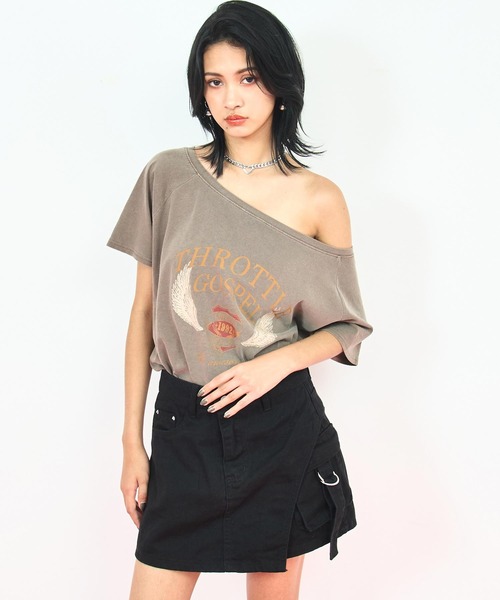 ANAP（アナップ）の「カーゴ ポケット デザイン スカパン（スカート・レディース・ブラック/ピンク/ブラウン・M/S）」の11枚目の写真