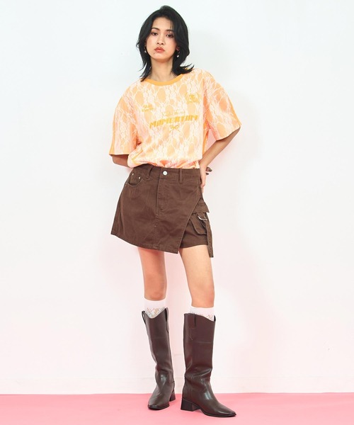 ANAP（アナップ）の「カーゴ ポケット デザイン スカパン（スカート・レディース・ブラック/ピンク/ブラウン・M/S）」の16枚目の写真