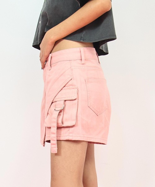 ANAP（アナップ）の「カーゴ ポケット デザイン スカパン（スカート・レディース・ブラック/ピンク/ブラウン・M/S）」の18枚目の写真