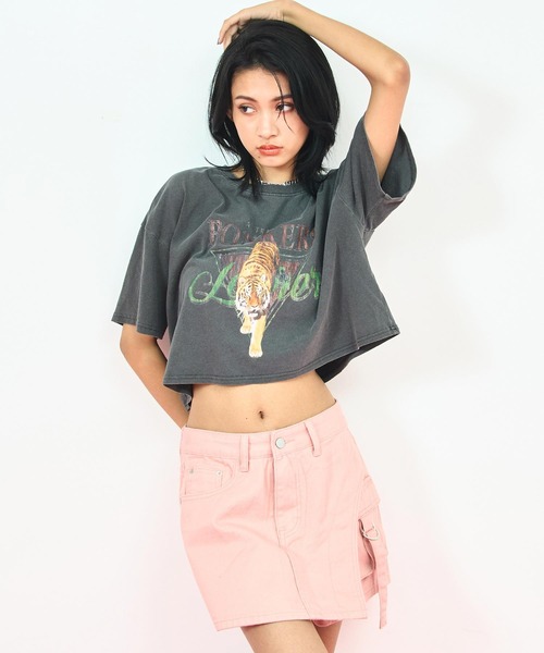 ANAP（アナップ）の「カーゴ ポケット デザイン スカパン（スカート・レディース・ブラック/ピンク/ブラウン・M/S）」の21枚目の写真