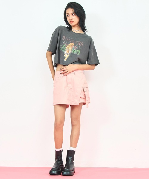 ANAP（アナップ）の「カーゴ ポケット デザイン スカパン（スカート・レディース・ブラック/ピンク/ブラウン・M/S）」の22枚目の写真