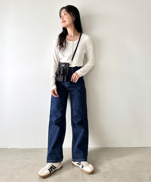 Lee(リー)の「Lee/リー フリル ミニショルダー/スマホショルダー/バレエコア ティアード(ショルダーバッグ・レディース・ブラック/アニマル/オフホワイト・FREE)」の13枚目の写真