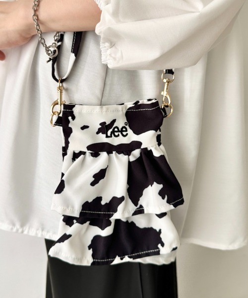 Lee(リー)の「Lee/リー フリル ミニショルダー/スマホショルダー/バレエコア ティアード(ショルダーバッグ・レディース・ブラック/アニマル/オフホワイト・FREE)」の14枚目の写真