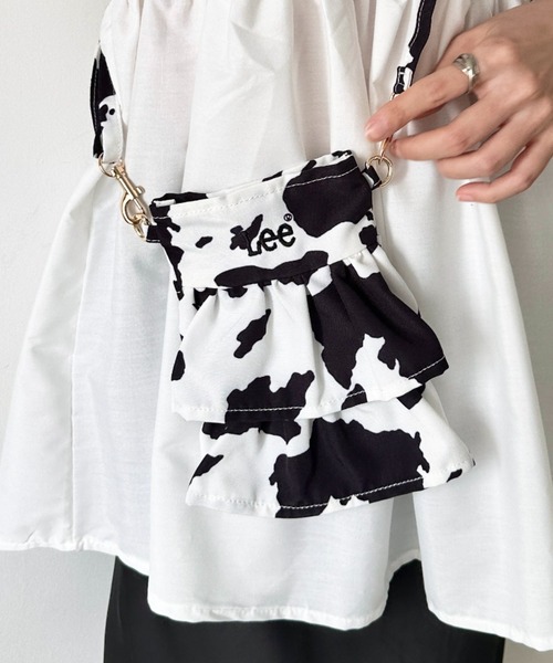 Lee(リー)の「Lee/リー フリル ミニショルダー/スマホショルダー/バレエコア ティアード(ショルダーバッグ・レディース・ブラック/アニマル/オフホワイト・FREE)」の15枚目の写真