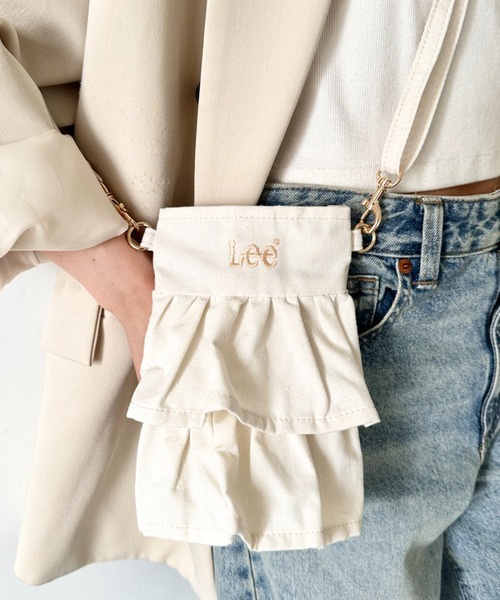 Lee(リー)の「Lee/リー フリル ミニショルダー/スマホショルダー/バレエコア ティアード(ショルダーバッグ・レディース・ブラック/アニマル/オフホワイト・FREE)」の4枚目の写真