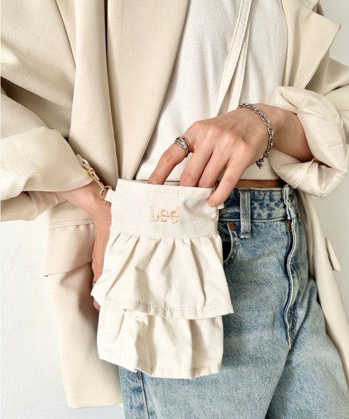 Lee(リー)の「Lee/リー フリル ミニショルダー/スマホショルダー/バレエコア ティアード(ショルダーバッグ・レディース・ブラック/アニマル/オフホワイト・FREE)」の6枚目の写真