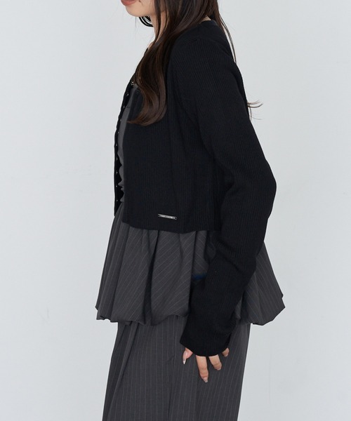 RAY CASSIN（レイカズン）の「コンパクトホックニットカーディガン（カーディガン/ボレロ・レディース・ブラック/ブラウン系その他2/グレー・FREE）」の19枚目の写真