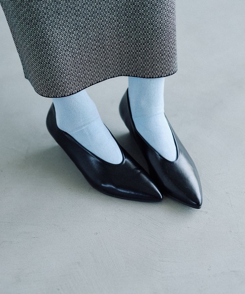 LEPSIM（レプシィム）の「ウェッジパンプス　589561（パンプス・レディース・ブラック/ガンメタ・LARGE/MEDIUM）」の3枚目の写真