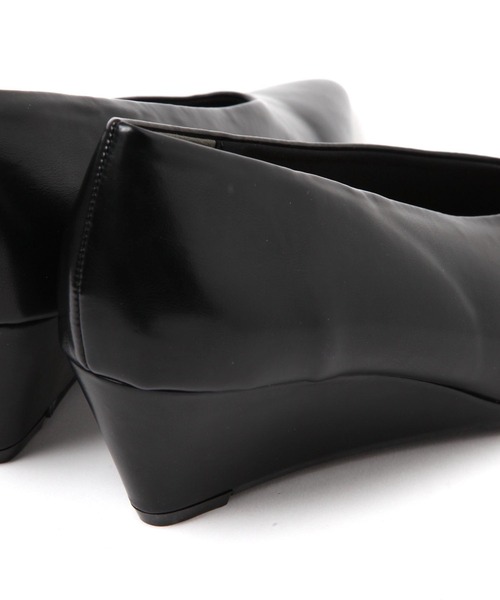 LEPSIM（レプシィム）の「ウェッジパンプス　589561（パンプス・レディース・ブラック/ガンメタ・LARGE/MEDIUM）」の20枚目の写真