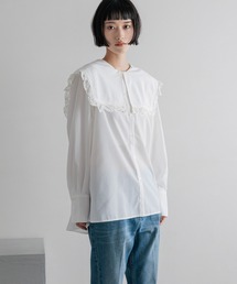 LOWRYS FARM | ＢＩＧカラーレースブラウス  289808(Tシャツ/カットソー)