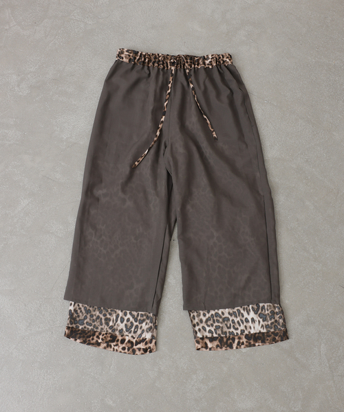 マットサテンレオパ イージーパンツ（その他パンツ）｜JOURNAL