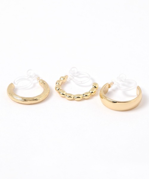 LAKOLE(ラコレ)の「スジフープノンホールピアス3セット / 592887(イヤリング・レディース・その他1/その他2・FREE)」の4枚目の写真