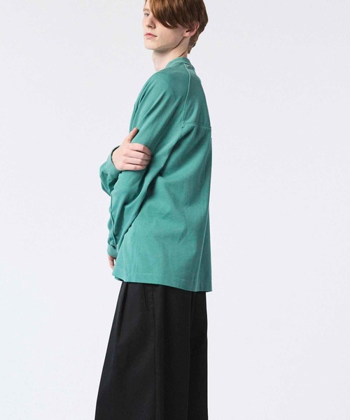 セール】《UNISEX》Curve switching Prime-Over Henry Neck Long