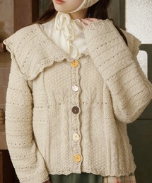 SPINNS（スピンズ）の「いろいろボタンカーディガン/ボタンコア（カーディガン/ボレロ）」