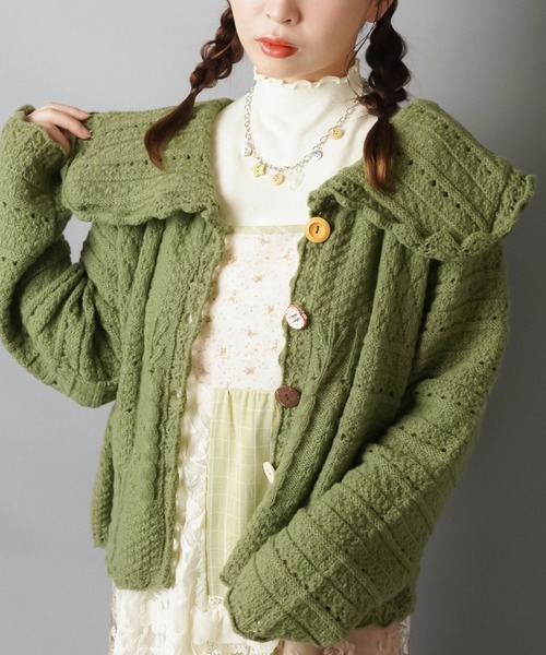 いろいろボタンカーディガン/ボタンコア（カーディガン/ボレロ