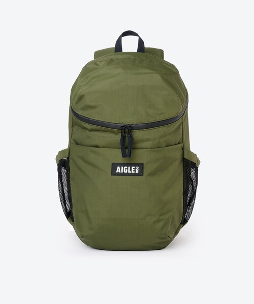 AIGLE（エーグル）の「撥水 リサイクルナイロン バックパック RP 大容量（バックパック/リュック・レディース・モスグリーン/ブラック・FREE）」の8枚目の写真