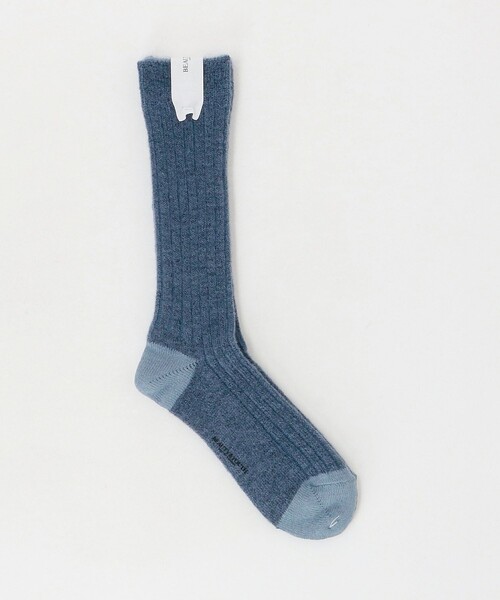 BEAUTY&YOUTH UNITED ARROWS（ビューティーアンドユースユナイテッドアローズ）の「モヘヤ リブ ソックス（ソックス/靴下・レディース・オレンジ/ネイビー/オフホワイト・FREE）」の2枚目の写真