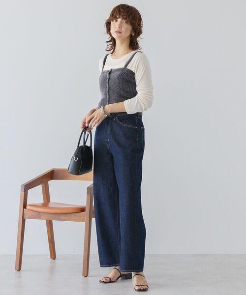 AMERICAN HOLIC（アメリカンホリック）の「シアーリブプルオーバー（Tシャツ/カットソー・レディース・杢グレー/ライラック/アイボリー・FREE）」の22枚目の写真