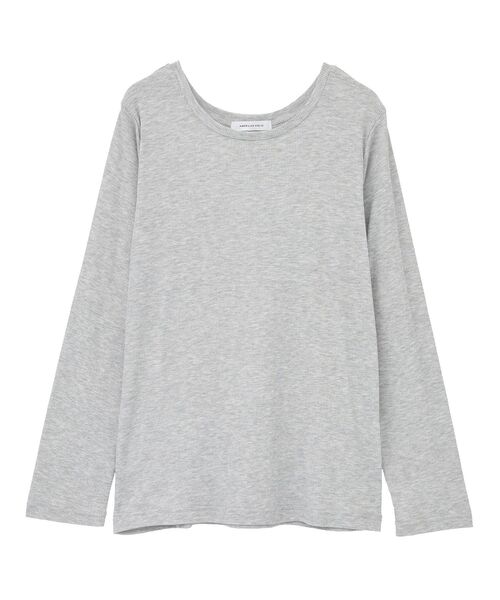 AMERICAN HOLIC（アメリカンホリック）の「シアーリブプルオーバー（Tシャツ/カットソー・レディース・杢グレー/ライラック/アイボリー・FREE）」の10枚目の写真