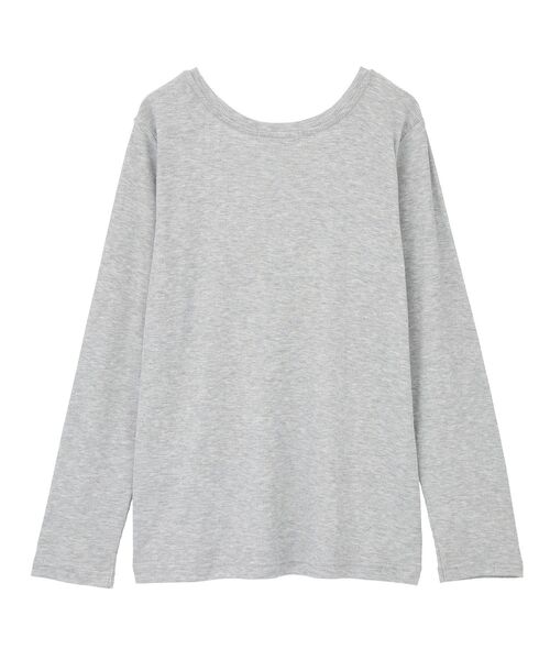 AMERICAN HOLIC（アメリカンホリック）の「シアーリブプルオーバー（Tシャツ/カットソー・レディース・杢グレー/ライラック/アイボリー・FREE）」の11枚目の写真