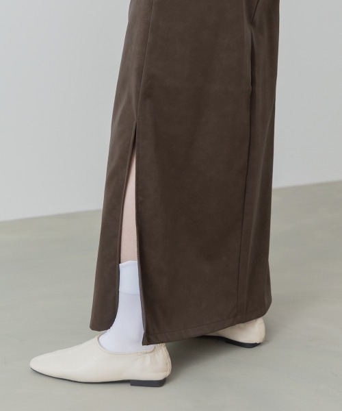 Bab(バブ)の「【S・Mサイズ展開】フェイクスエードスカート(スカート・レディース・ブラウン/ブラック・S/M)」の6枚目の写真