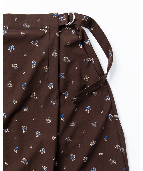 THOUSAND MILE（サウザンドマイル）の「[L's]WRAPPED SKIRT NY/PU PRINT/ラップスカート プリント（スカート・レディース・ブラウン系その他/レオパード/ブラック系その他・L/M）」の4枚目の写真