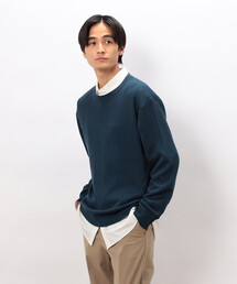 COMME CA ISM（コムサイズム）の「日本の色 ワイドリブクルーネックニット（ニット/セーター）」