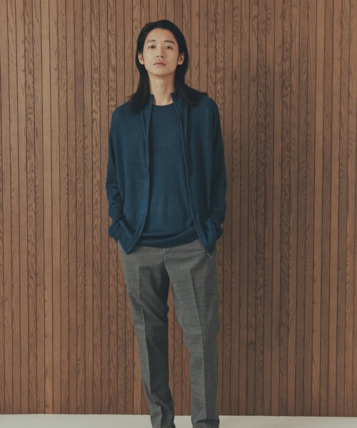 COMME CA ISM（コムサイズム）の「日本の色 ワイドリブクルーネックニット（ニット/セーター・メンズ・ブラック/ブルー/グレー/ベージュ・LARGE/MEDIUM/SMALL）」の17枚目の写真