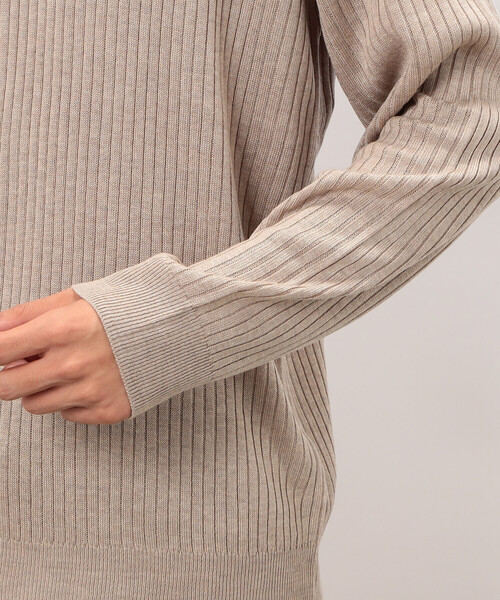 COMME CA ISM（コムサイズム）の「日本の色 ワイドリブクルーネックニット（ニット/セーター・メンズ・ブラック/ブルー/グレー/ベージュ・LARGE/MEDIUM/SMALL）」の20枚目の写真