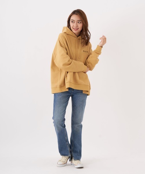 RUSTY（ラスティ）の「【RUSTY/ラスティー】レディースロゴフリースパーカー　フーディー　プルオーバー（パーカー・レディース・ベージュ/グレー/ブラック・MEDIUM/LARGE）」の10枚目の写真