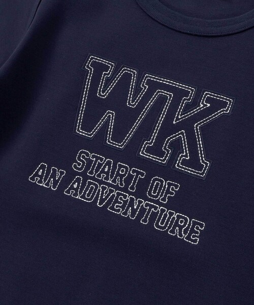 WASK（ワスク）の「ロゴ刺しゅうトレーナー(100~160cm)（スウェット・キッズ・ネイビー/グリーン・160cm/150cm/140cm/130cm）」の7枚目の写真